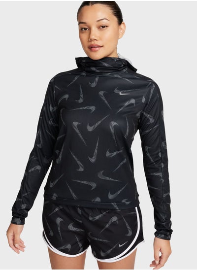 Buy Essential Swoosh Printed Hoodie in UAE