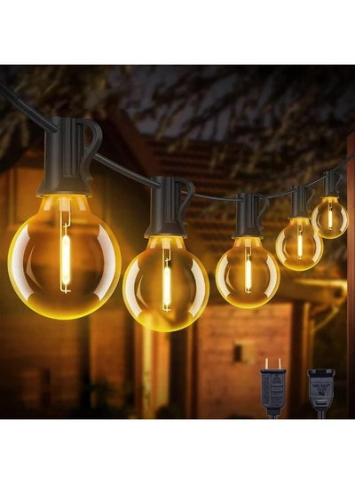 Standard Plug Led Light String Plug String Lights 15m with 15 Vintage LED Bulbs – Warm White ...