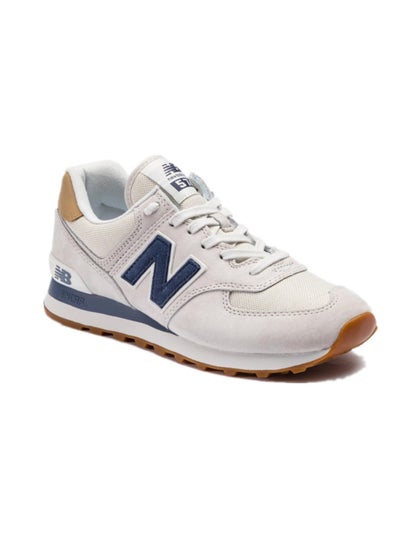 Buy 574 Low Top Sneakers White/Blue/Brown in Saudi Arabia