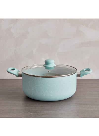 اشتري Marble Coating Casserole with Lid 26x26 cm في الامارات