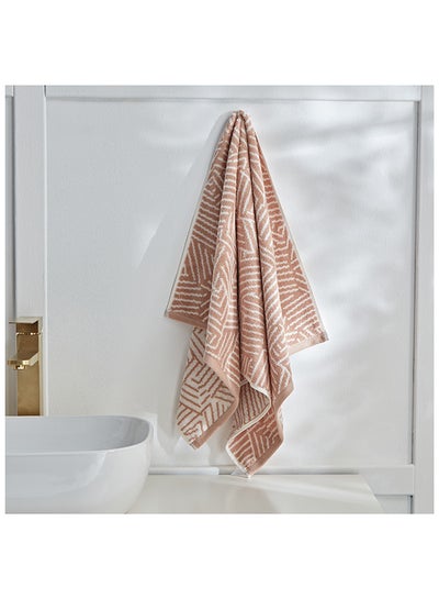 Buy Rio Zara Patterned Cotton Hand Towel 50 x 90 cm in UAE