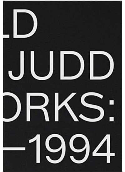 اشتري Donald Judd: Artworks 1970-1994 في الامارات