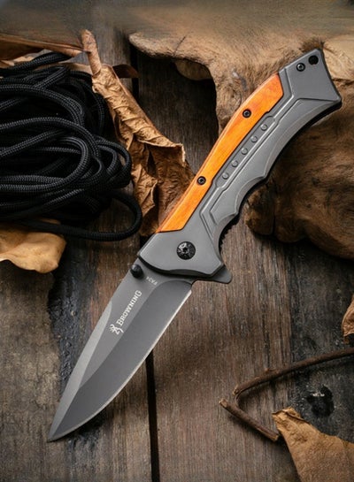 Buy Multifunctional Stainless Steel Folding Knife G10 Handle All-Steel Portable Outdoor Folding Knife Outdoor Camping Fruit Knife in Saudi Arabia