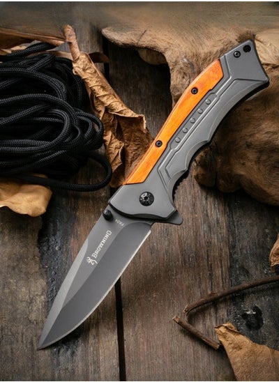 Buy Multifunctional Stainless Steel Folding Knife G10 Handle All-Steel Portable Outdoor Folding Knife Outdoor Camping Fruit Knife in Saudi Arabia