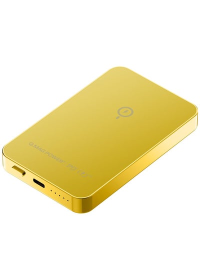 اشتري Q.Mag Power 6 5000mAh Magnetic Wireless Battery Pack compatible with Magsafe - Gold في الامارات