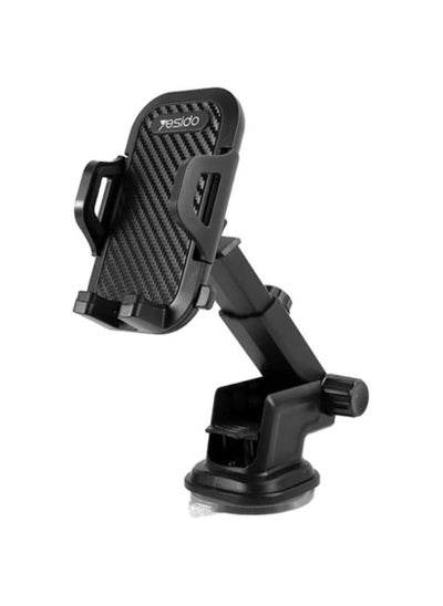 Buy C23 Universal Car Mobile Holder Adjustable Automatic Clip Stand Dashboard Windshield GPS Car Mount Bracket in UAE