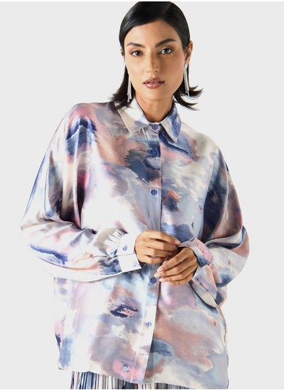 اشتري Printed Button Down Shirt في الامارات