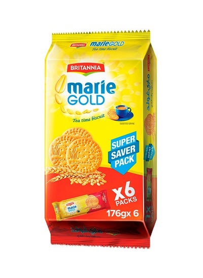 اشتري Marie Gold Biscuits 176grams Pack of 6 في الامارات