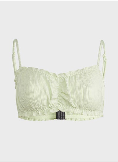 Buy Ruffle Detail Ruched Bikini Top in Saudi Arabia