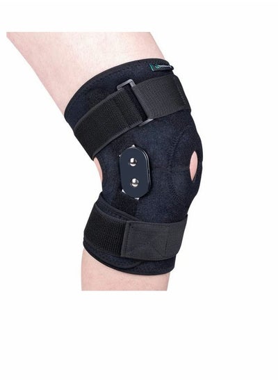 اشتري Knee Brace for Women Men Hinged Knee Brace with Side Stabilizers Adjustable Open Patella Knee Brace for Arthritis Pain and Support,Meniscus Tear ACL MCL Injury Recovery Pain Relief في الامارات