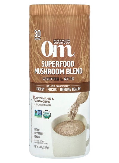 اشتري Superfood Mushroom Blend Coffee Latte 8.47 oz (240 g) في الامارات