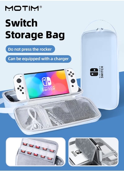 Buy Switch Carrying Case Compatible with Nintendo Switch/OLED Model Portable Travel Switch Storage Bag Fit for Joy-Con and Adapter Hard Shell Protective Switch Pouch Case & Games in UAE