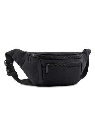 اشتري Waist Pack for Men Women,Crossbody Waist Bag Pack,Belt Bag for Travel Walking Running Hiking Cycling,Easy Carry Any Phone,Wallet (Black) في السعودية