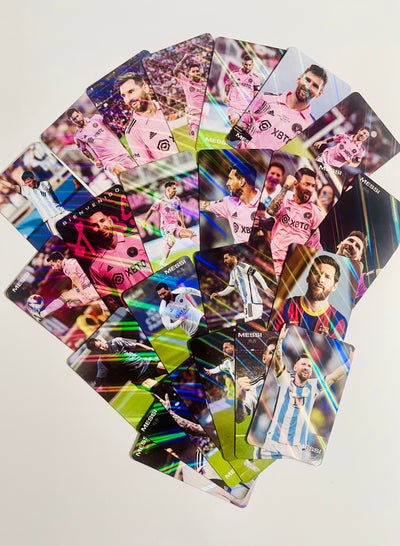 اشتري 24pcs Messi Football Star Anime Flashcards في السعودية