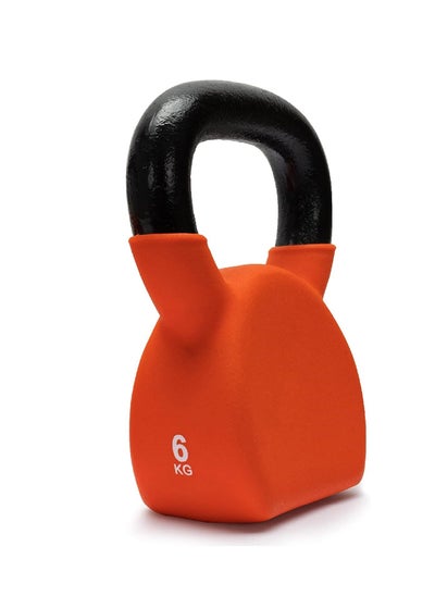 Buy Kettlebell of 6Kg (13.2LB) Includes 1 * 6Kg (13.2LB) | Material : Iron with Rubber Coat | Exercise, Fitness and Strength Training Weights at Home/Gym for Women and Men in UAE