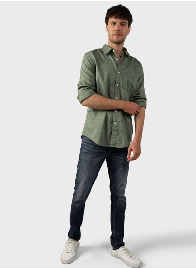 اشتري Printed Slim Fit Shirt في السعودية