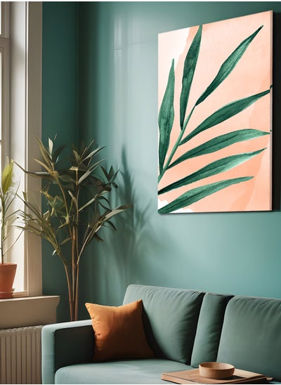 Buy Framed Canvas Wall Art Stretched Over Wooden Frame, Perilla Plant Painting in Saudi Arabia