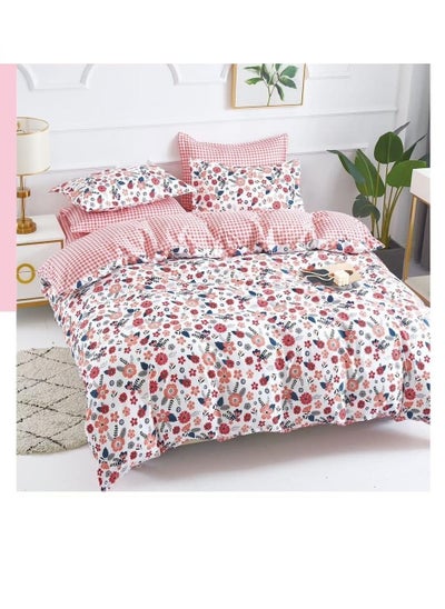 اشتري Pattern of Geometric Elements Home Bedding 6pcs Duvet covers set Digital Print Polyester Flat Bed with Pillowcase 100% Polyester في الامارات