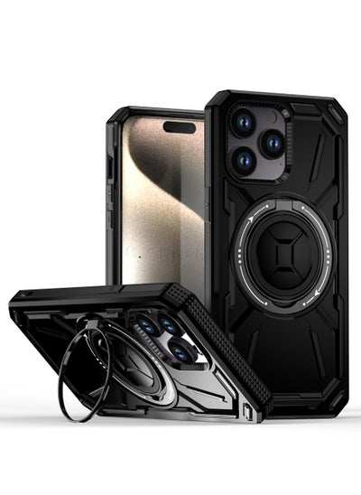 Buy SHIELD EGYPT For iPhone 14 Pro Max Armored II Series Mag-Safe Magnetic Holder Phone Case (Black) in Egypt