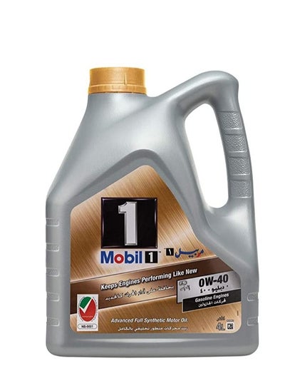 Buy MOBIL 1 ADVANCED FULL SYNTHETIC MOTOR OIL 0W-40 4L in UAE