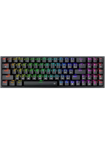 اشتري POLLUX Pro K628 75% RGB Wired Gaming Keyboard, 78 Keys Hot-Swappable Compact Mechanical Keyboard, Free-Mod Plate Mounted PCB & Dedicated Arrow Keys and Numpad, Red Switch في الامارات