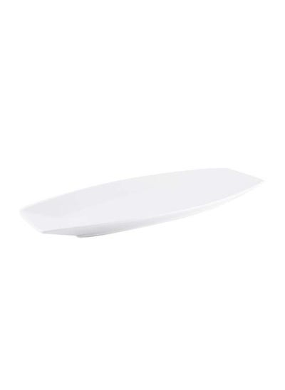 Buy Ivory Porcelain Boat Rectangular Plate 30 cm in UAE