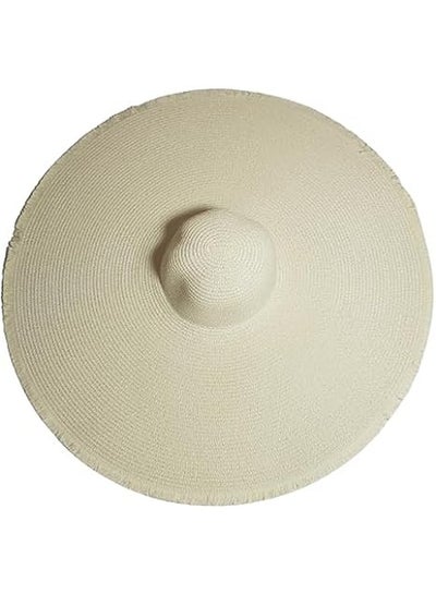 Buy MerryGlam Women Beach Hat | Over Sized Brim Straw Girls Summer Sunshade Cap_ Travel Foldable Floppy UV Protection Sun Beach Hat in UAE