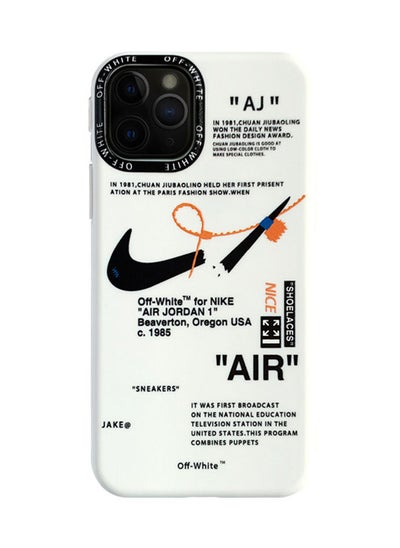 اشتري Protective Case Cover For Apple iPhone 14 Pro Max Nike off-White Case white في الامارات