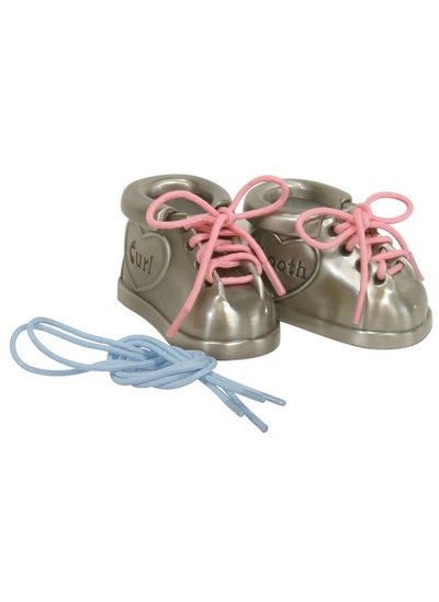 اشتري Pewter First Tooth And First Curl Keepsake Shoes في الامارات