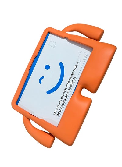 Buy Huawei MediaPad M6 10.8 Inch Tablet Cover 2019, Eva Protective Cover For Kids With Anti-Shock Handle Orange in Egypt