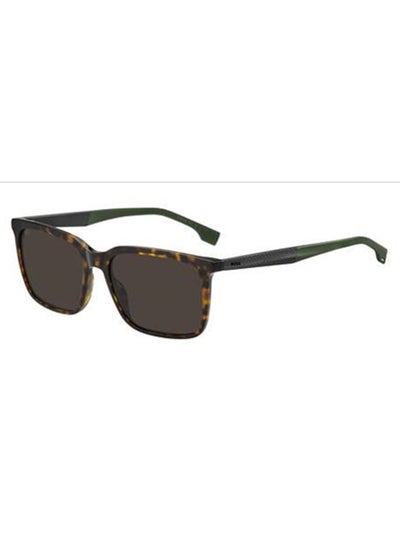 Buy Men's UV Protection Rectangular Sunglasses - BOSS 1579/S GREY 57 Lens Size: 57 Mm Grey in Saudi Arabia