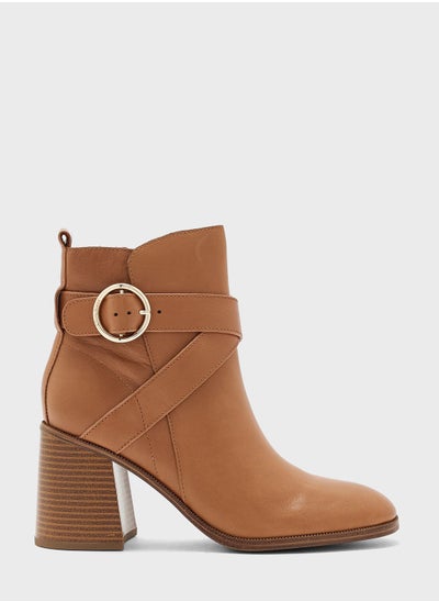 Buy Mid Heel Ankle Boots in UAE