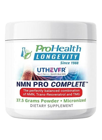 اشتري ProHealth - NMN Pro Complete Powder, 37.5 Grams. NMN + Trans-Resveratrol + TMG to combat Ageing, Support Heart Health, and Promote Muscle Strength. في الامارات