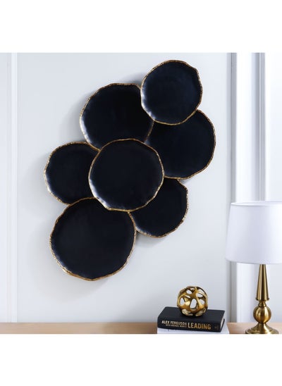 Buy Nexus Metal Wall Decor 100x5.5x61cm- Black in UAE