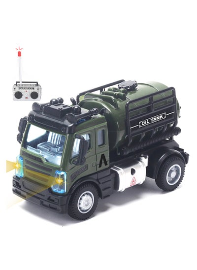 اشتري Kids Toy Military Truck With Remote Control - Green في السعودية