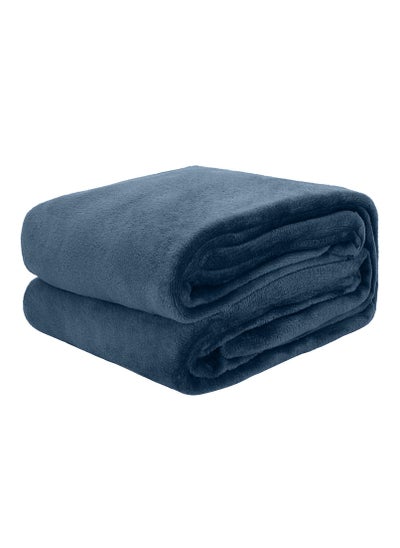 Buy Flannel Fleece Double Size 220x240cm for All Season Fluffy Blanket Warm Bed Blanket Throw for Sofa & Bed Comfortable and Soft Blanket in UAE