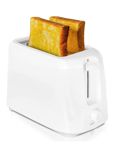 Buy 2 Slice Bread Toaster - Removable Crumb Tray| One Touch Cancel Button | 6 Browning Setting Control 700 W White in UAE