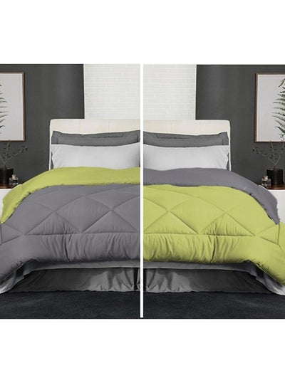 Buy Double face quilt Lemon green& Gray 160*235 cm in Egypt