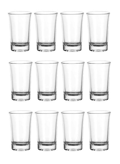 Buy Round Shot Glass Set with Heavy Base 40ml in Saudi Arabia