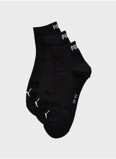 Buy 3 Pack Quarter Socks in UAE