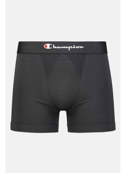 Buy Men Brand Logo Boxer Brief, Dark Grey in Saudi Arabia