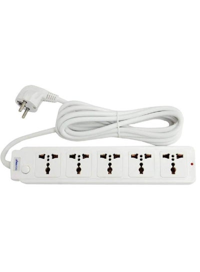 Buy Electricity Power Strip Surge Protector 5 Socket, 3m in Egypt