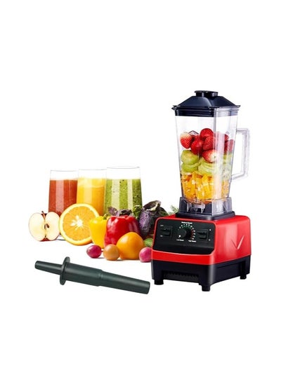 Buy SILVER CREST 4500W High-Power Multifunctional Blender - Stainless Steel Blades, Commercial Fruit Processor, Juicer Grinder & Ice Smoothie Maker for Home & Shop | Red & Black in UAE