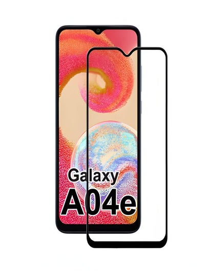 Buy Tempered Glass Screen Protector For Samsung Galaxy A04e Clear - Black in Saudi Arabia