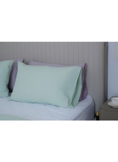 اشتري Retreat 2-Piece Pillow Case Set 50X75cm-Aquifer في الامارات