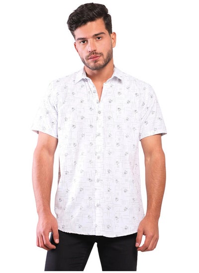 Buy Branches & Dots Short Sleeves Shirt in Egypt