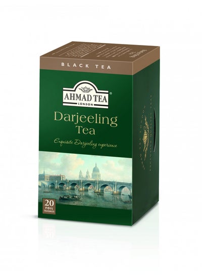 اشتري Ahmad Tea Black Tea, Darjeeling Teabags - Caffeinated and Sugar-Free, 20 ct (Pack of 6) في الامارات