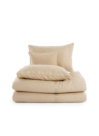 Buy Luxe Cotton Tencel 4-piece Comforter Set 160x240cm - Sand in UAE