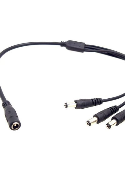 Buy DC 4 Splitter Cable Power Lead 5.5x2.1mm Pigtail 1 Female to 4 Male Plug for CCTV Surveillance System Car in Egypt