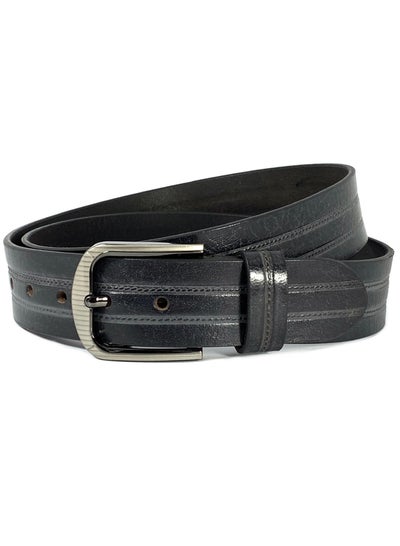 Buy Classic Milano Genuine Leather Belt Men Casual Belt for men Mens belt 40MM 14901 (Black) by Milano Leather in UAE